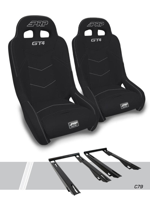 PRP Polaris RZR Pro XP/Pro R/Pro S/Turbo R GT4 Suspension Seats Kit - Pair