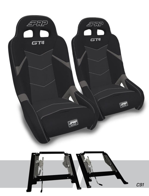PRP Can-Am Maverick X3/ Maverick R GT4 Suspension Seats Mount & Slider Kit - Pair