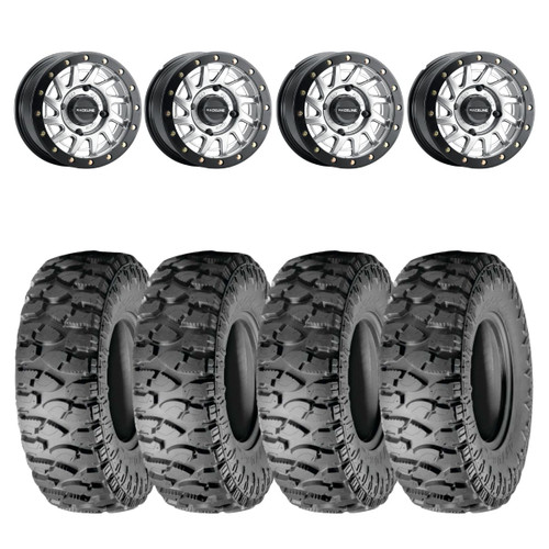 Raceline Hyper Silver A12 Squad Beadlock & Atturo Trail Blade Boss Wheel & Tire Kit