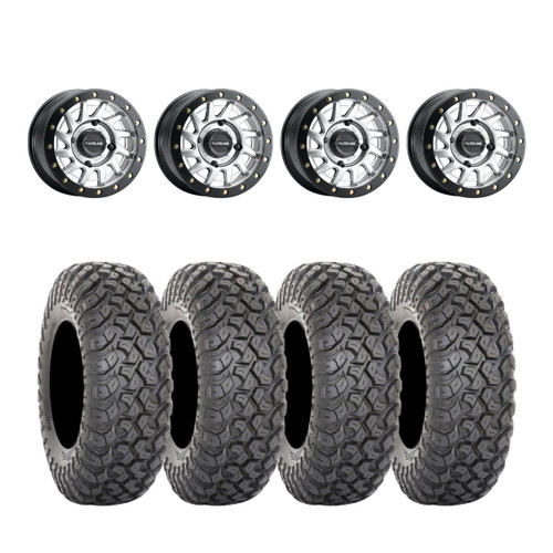 Raceline Hyper Silver A12 Squad Beadlock & System 3 RT320 Radial Wheel & Tire Kit