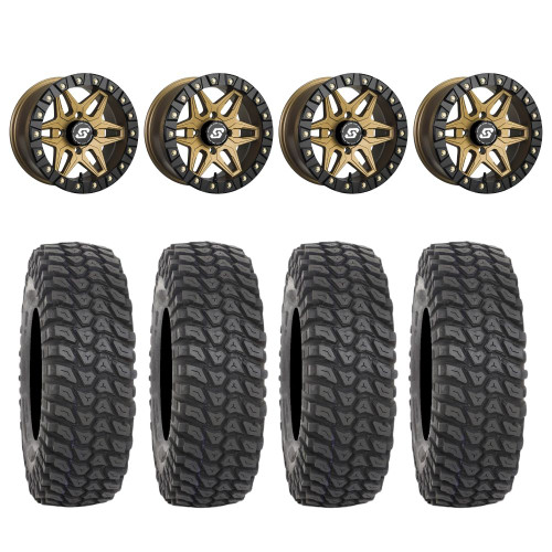 Sedona Black/Bronze Split 6 Beadlock & System 3 XCR350 Radial Wheel & Tire Kit