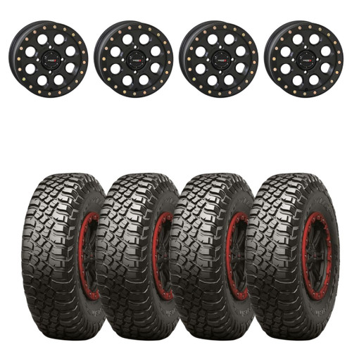 System 3 Matte Black SB-7 Beadlock & BFGoodrich Mud-Terrain T/A KM3 Wheel & Tire Kit