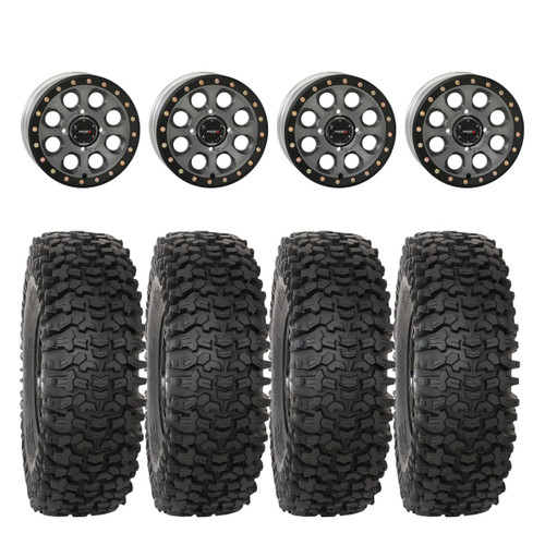System 3 Titanium SB-7 Beadlock & System 3 RC500 10 Ply Rock Crawler Wheel & Tire Kit