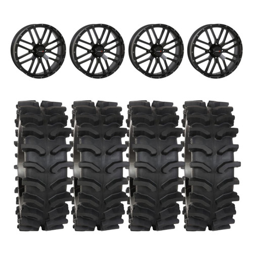 System 3 Black ST-3 & System 3 XT400W Xtreme Mud Wheel & Tire Kit