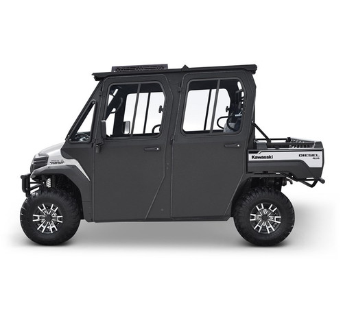 Kawasaki Mule Pro-DXT Hard Cab Enclosure By Curtis With Roof Top A/C | Mule Pro-DXT Power Kit | AS1 Windshield