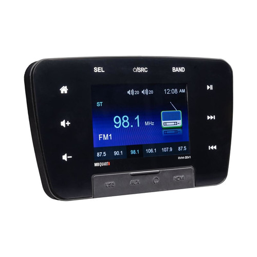 Mb Quart Rvm-35v1 160-watt 3.5" Touchscreen Mechless Multimedia Bluetooth Source Unit