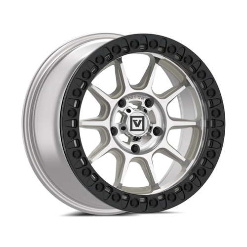 Valor Offroad V18 Beadlock UTV Wheel - Raw Machined