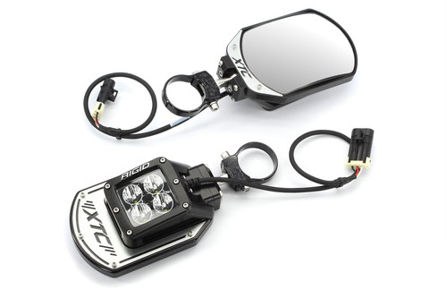 Xtc Power Products Six12 Lit Utv Side View Mirrors W/ Rgb Backlight