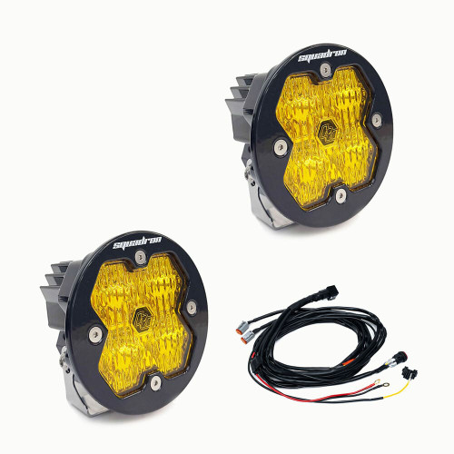 Baja Designs Squadron-R 2.0 Sport Black Auxiliary Universal LED Pod Light - Pair