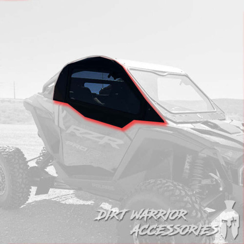 Dirt Warrior '25+ Polaris RZR Pro R 2-Seat Cab Enclosure Upper Side Doors & Panels