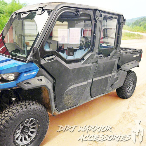 Dirt Warrior Can-Am Defender 4-Seat Cab Enclosure "THE VAULT" Upper Side Doors & Panels