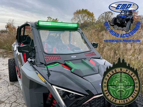 Extreme Metal Products - EMP Polaris RZR Pro-XP and Turbo R Dual Color LED Light Bar (Plug and Play)
