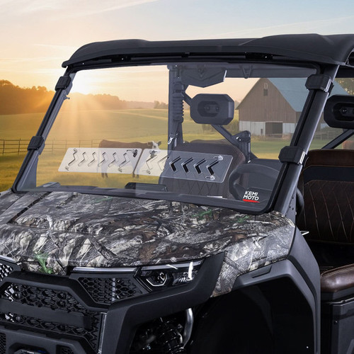 Kemimoto CFMoto UForce U10 Pro|XL 2-in-1 Vented Front Windshield
