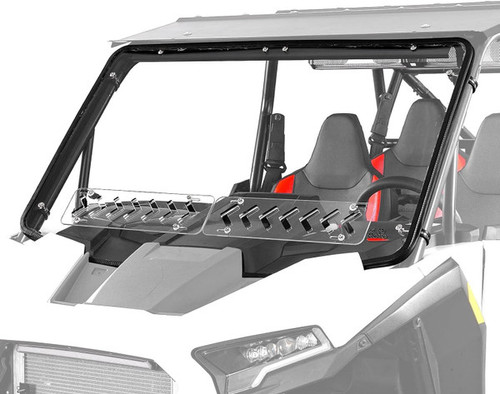 Kemimoto Polaris RZR XP 1000 2-IN-1 Vented Windshield w/Pre-Installed Rubber Strip