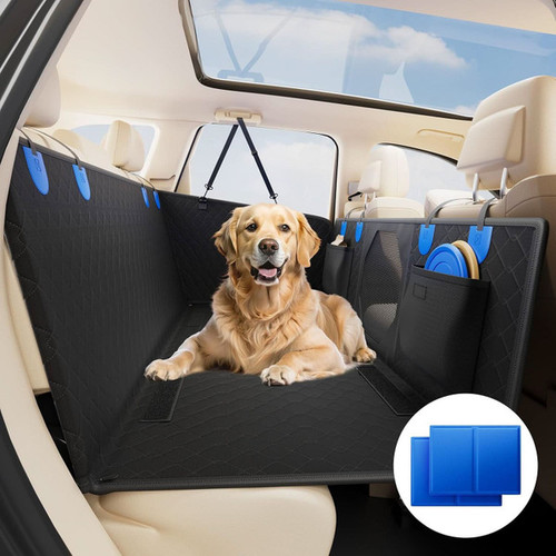 Kemimoto UTV JOYTUTUS Back Seat Extender for Dogs with Hard Bottom