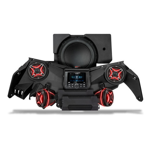 SSV Works Can-Am Maverick X3 Phase-4 V-Spec 5-Speaker 1650watt System w/MRB4