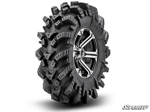 SuperATV Intimidator Tires 32x10x14 on 14" Bandit H-Series Machined Finish Wheels 4/156 Pattern