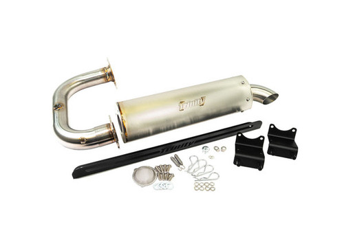 Trinity Racing Honda Talon 1000R/1000X Stainless Single Exhaust Muffler With Cat- Slip On