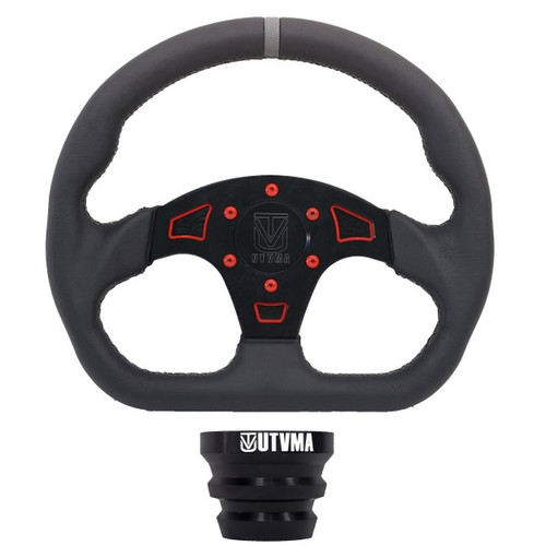 UTV Mountain UTV DriftX Leather Steering Wheel w/ Hub