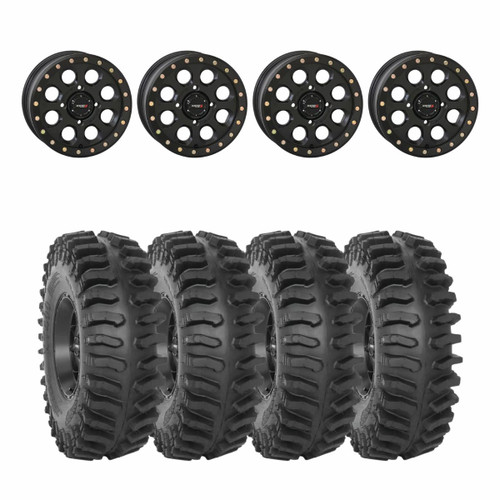 System 3 Matte Black SB-7 Beadlock & System 3 Extreme Trail Radial XT400 Wheel & Tire Kit