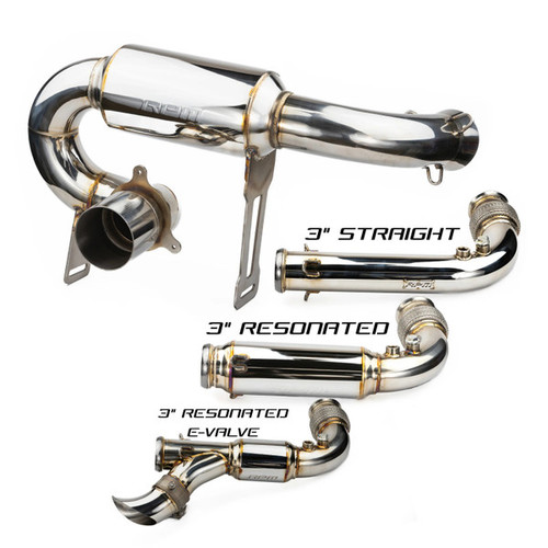 RPM Fab - Can-Am X3 Turbo/R/RR/ Full 3" Exhaust Monster Core Muffler & Mid Pipe