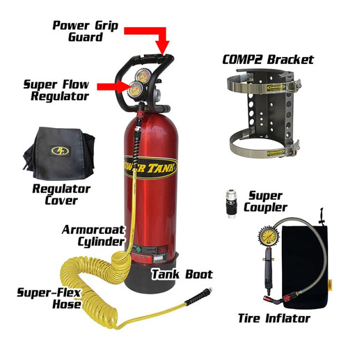 Power Tank Co2 Tank 15 Lb - Single Bottle
