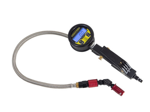 Power Tank Racer Red - 100 Psi Precision Digital Ventoso Modular Tire Inflator Gauge