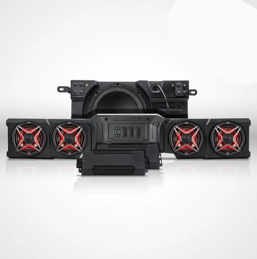 Ssv Works Can-am Defender Hd11 Brp Touchscreen Phase-4 V-spec 1,650watt 5-speaker Audio Kit