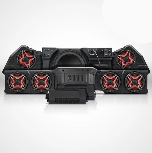 Ssv Works Can-am Defender Hd11 Brp Touchscreen Phase-5 V-spec 1,650watt 7-speaker Audio Kit