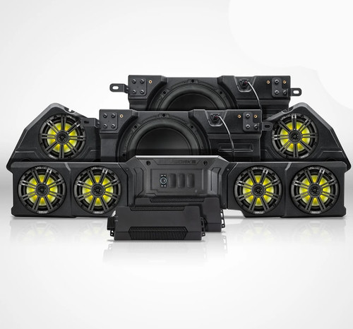Ssv Works Can-am Defender Hd11 Brp Touchscreen Phase-7 K-spec 1,650watt 8-speaker Audio Kit