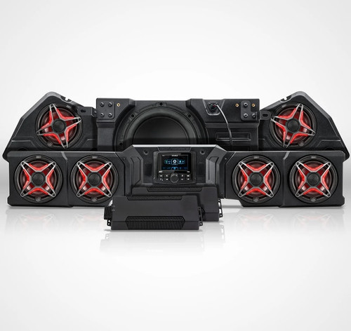 Ssv Works Can-am Defender Hd11 Phase-5 V-spec 1,650watt 7-speaker Audio Kit W/mrb4