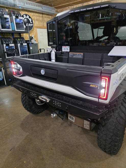 MCE MarqCad Can-Am Defender HD11 Reverse Light Manual Switch Kit with plug-and-play wiring harness, rocker switch, and optional relay harness for factory reverse lights and auxiliary work lights.