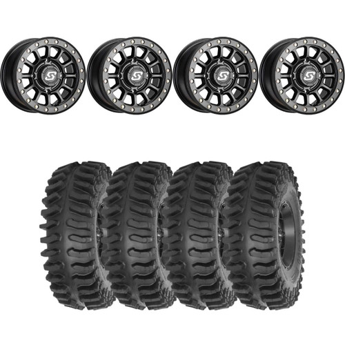 Sedona Black Sano Beadlock & System 3 XT400 Extreme Trail Radial Wheel & Tire Kit