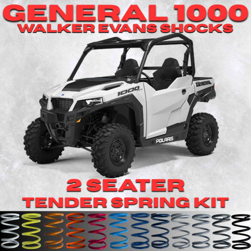 Polaris General 1000 2 Seater Tender Spring Kit (Walker Evans Shocks)(Non-XP) - Full Kit