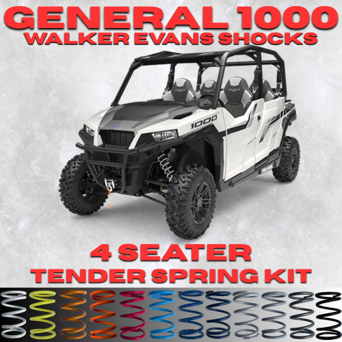Polaris General 1000 4 Seater Tender Spring Kit (Walker Evans Shocks)(Non XP) - Full Kit