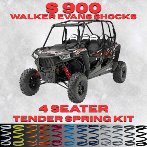 Polaris RZR S 900 4 Seater Tender Spring Kit (Walker Evans Shocks) - Full Kit