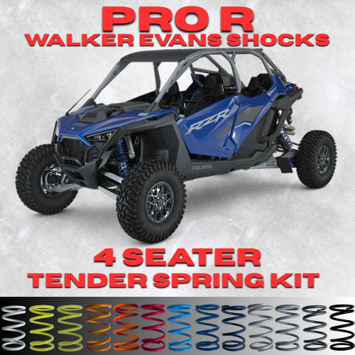 Polaris RZR Pro R 4 Seater Tender Spring Kit (Walker Evans Shocks) - Full Kit