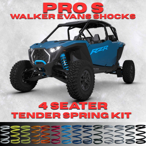 Polaris RZR Pro S 4 Seater Tender Spring Kit (Walker Evans Shocks) - Full Kit