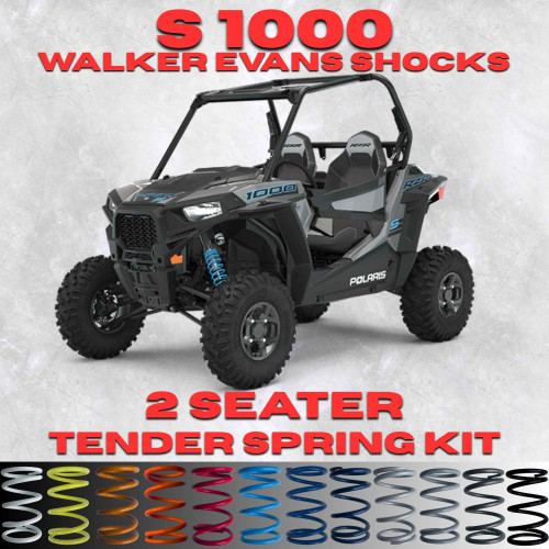 Polaris RZR S 1000 2 Seater Tender Spring Kit (Walker Evans Shocks) - Full Kit