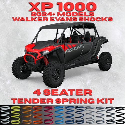 Polaris RZR XP 1000 4 Seater Tender Spring Kit (Walker Evans Shocks)(2024+) - Full Kit