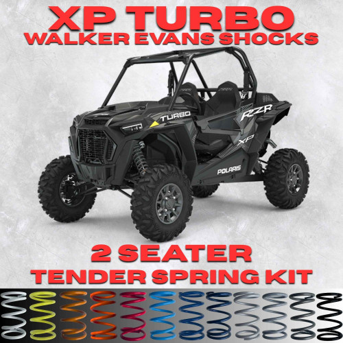 Polaris RZR XP Turbo 2 Seater Tender Spring Kit (Walker Evans Shocks) - Full Kit
