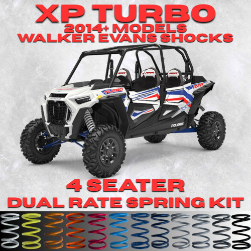 Polaris RZR XP Turbo 4 Seater Dual Rate Spring Kit (Walker Evans Shocks)(2014+) - Full Kit