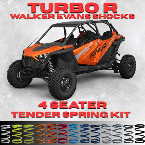 Polaris RZR Turbo R 4 Seater Tender Spring Kit (Walker Evans Shocks) - Full Kit