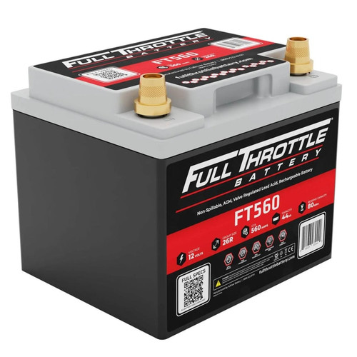 Full Throttle Battery Ft560 Agm Battery For Kawasaki Teryx H2 - High Performance Stock Replacement