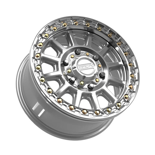 MetalFX Rampage 6R Beadlock - Gloss Silver Machined