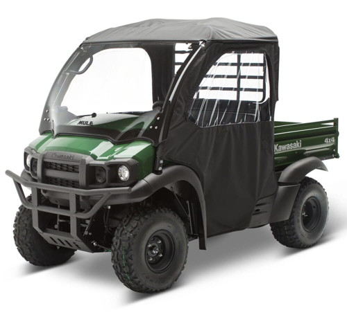 Kawasaki Mule SX Soft Cab Enclosure, Roof and Back, Black