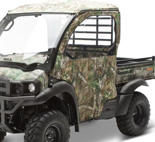 Kawasaki Mule SX Soft Cab Enclosure, Soft Door Set, Real Tree XTRA Green
