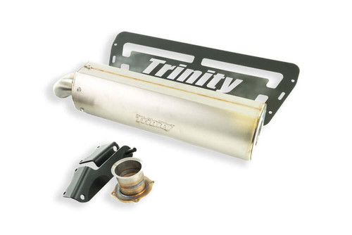 Trinity Racing '24+ Polaris RZR XP 1000 Slip On Single Stainless Exhaust