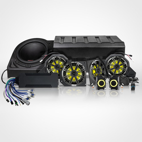 SSV Works - Polaris Xpedition 5 ADV/XP 1800w 8-Speaker Phase-7 K-Spec Plug-&-Play Audio Kit for Ride Command