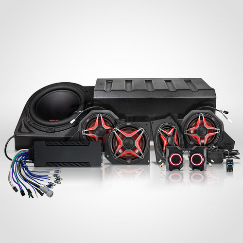 SSV Works - Polaris Xpedition 5 ADV/XP 1800w 8-Speaker Phase-7 V-Spec Plug-&-Play Audio Kit for Ride Command